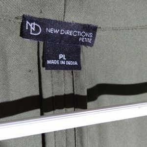 New directions wemons green jacket